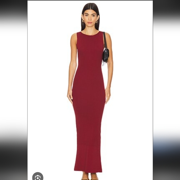 WeWoreWhat Dresses & Skirts - WeWoreWhat NWT Flutter Maxi Muscle Tank Dress Knit Rib In Russet Size Medium